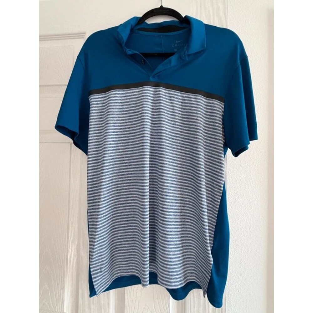 Nike Tiger Woods Vapor Stripe Polo Shirt Size S